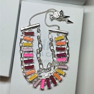 Vibrant Multicolor Silver Bracelet